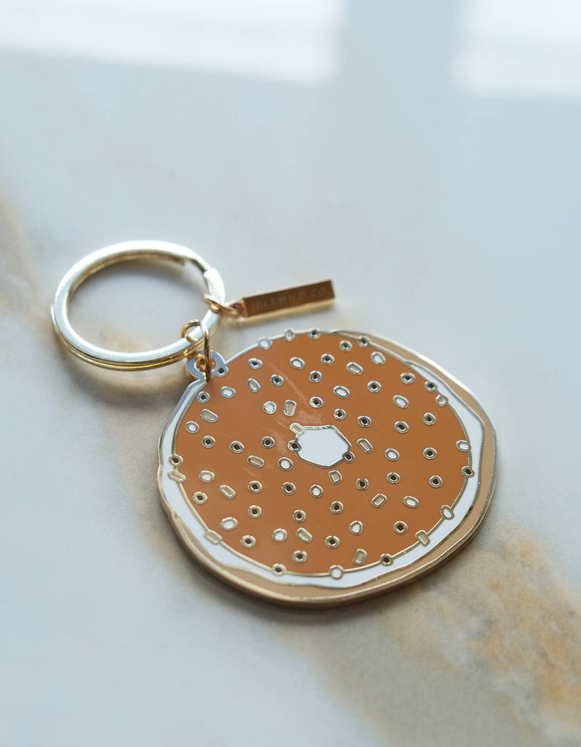 Bagel Enamel Keychain : Gift Box