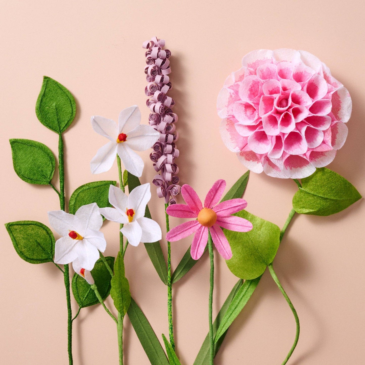 Silk Paper Cone Flowers - Pink