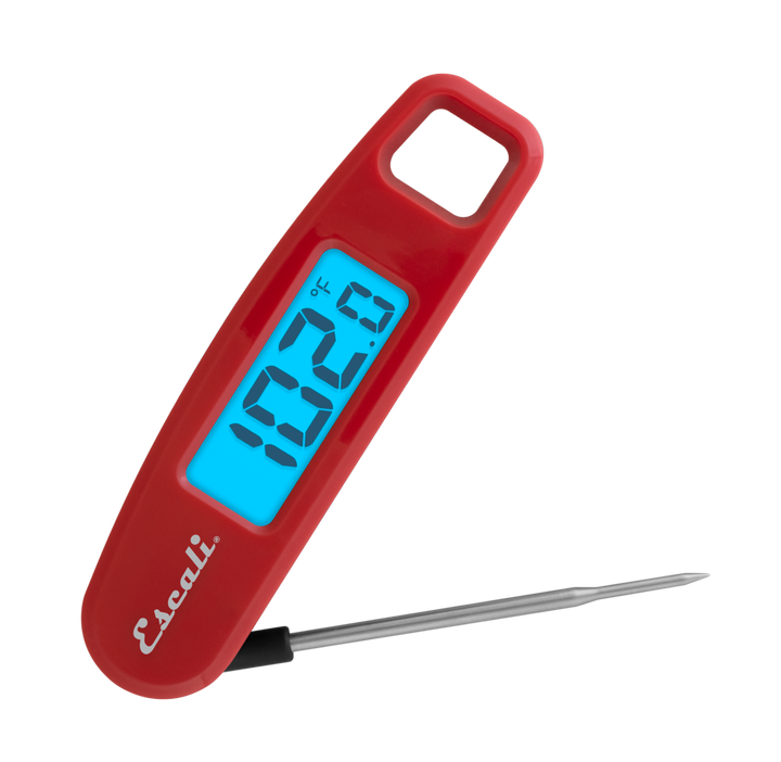 Compact Folding Digital Thermometer - Red