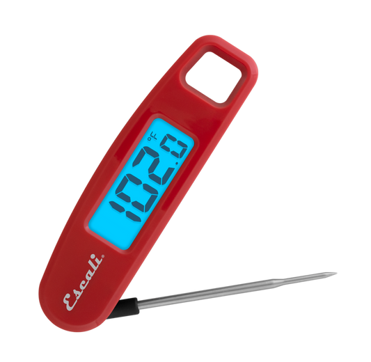 Compact Folding Digital Thermometer - Red