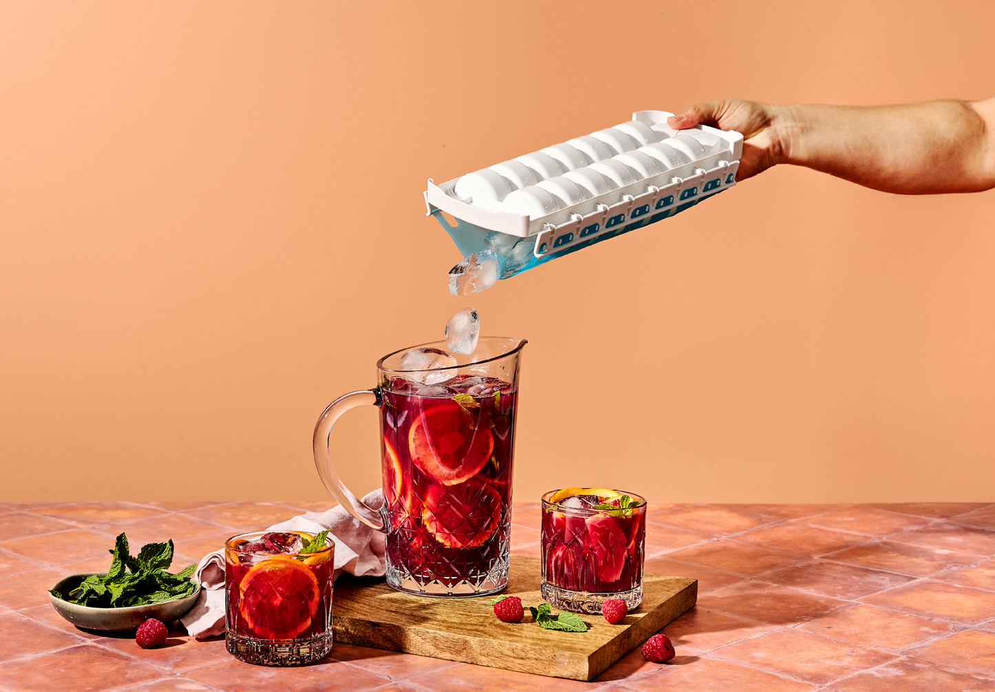 Nospilla No Spill Ice Tray - Blue