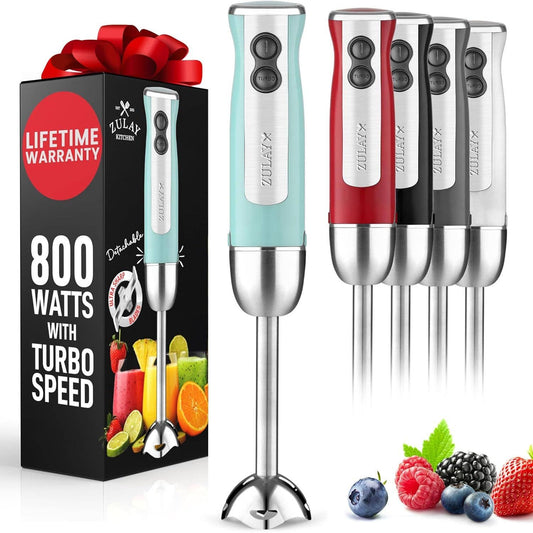 Powerful Immersion Blender Handheld - 800W  : Aqua