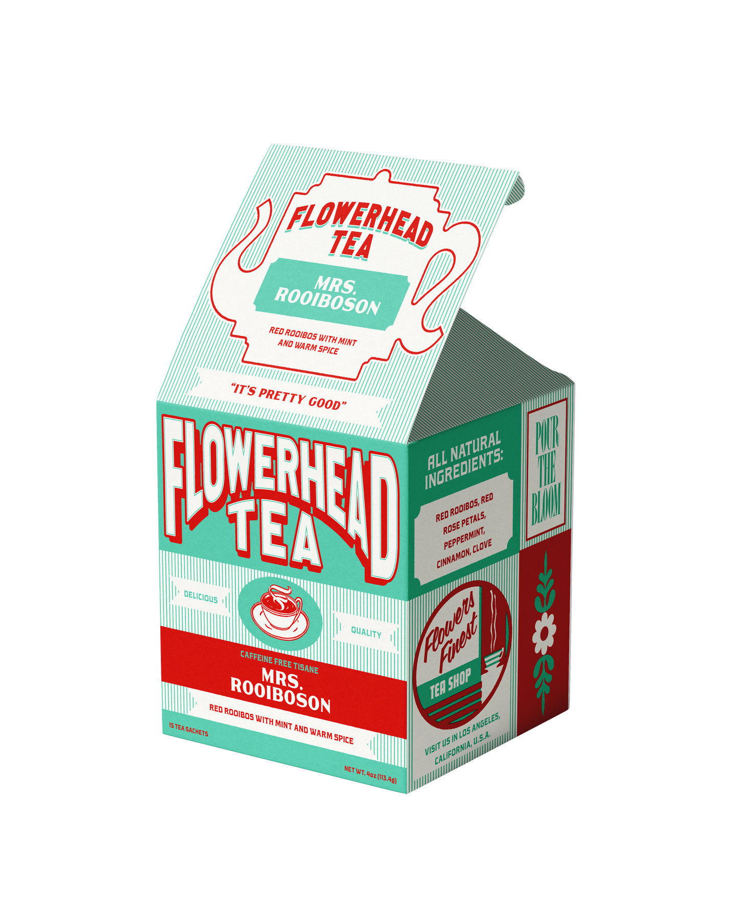 Flowerhead Tea - Mrs. Rooiboson Tea Bags
