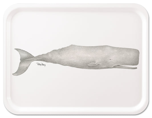 Betsy Barry Single Whale Tray 16.5x12.5
