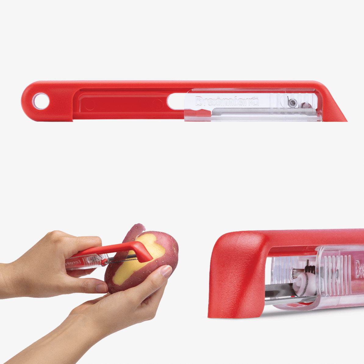 Sharple® - Self-sharpening Safety Peeler: Green