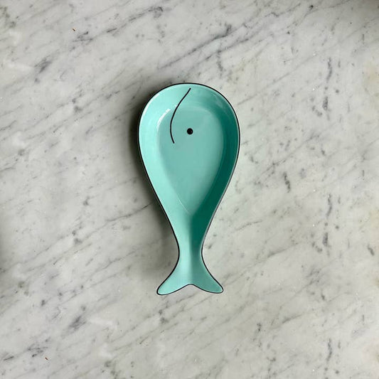 Ceramic Spoon Rest Whale
