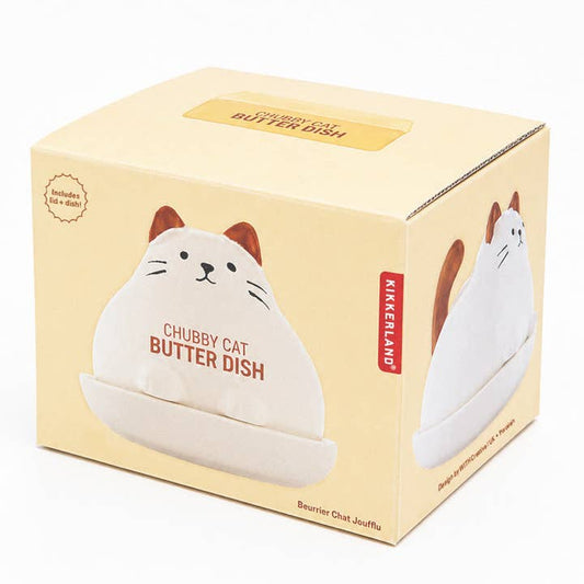 Chubby Cat Butter Dish