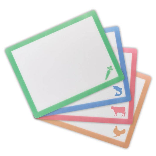 HIC Kitchen Flexible Cutting Board Mat, Set Of 4