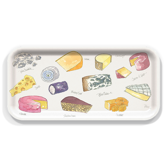 Cheese by Betsy Barry Small 11"x5" Tray
