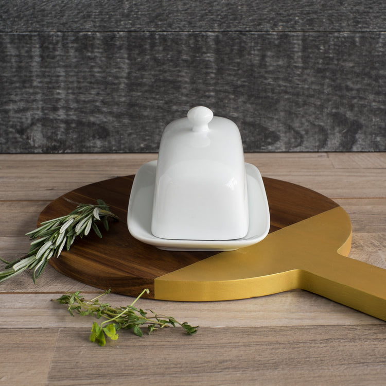 Butter Dish White