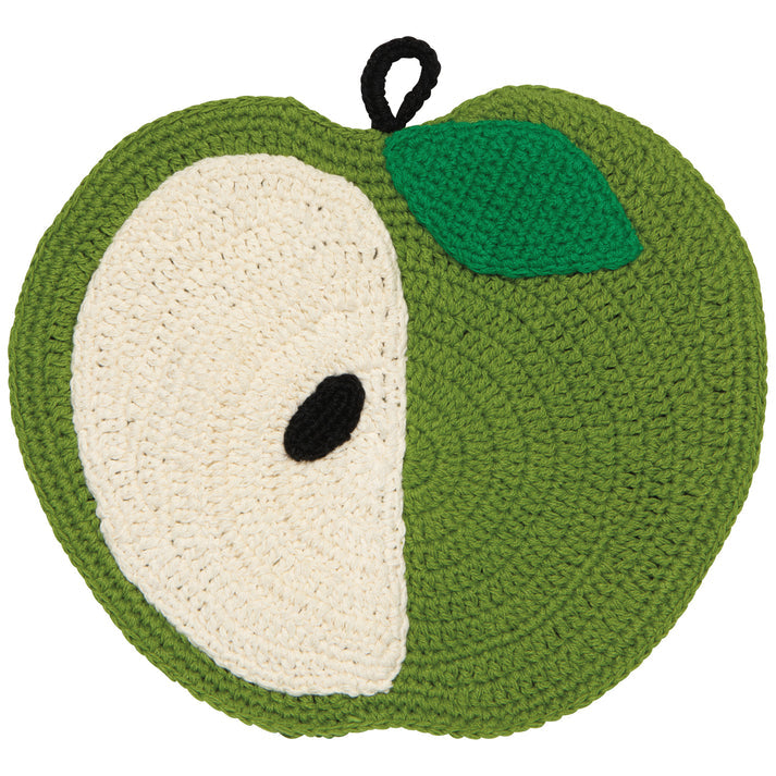 Apple a Day Crochet Trivet